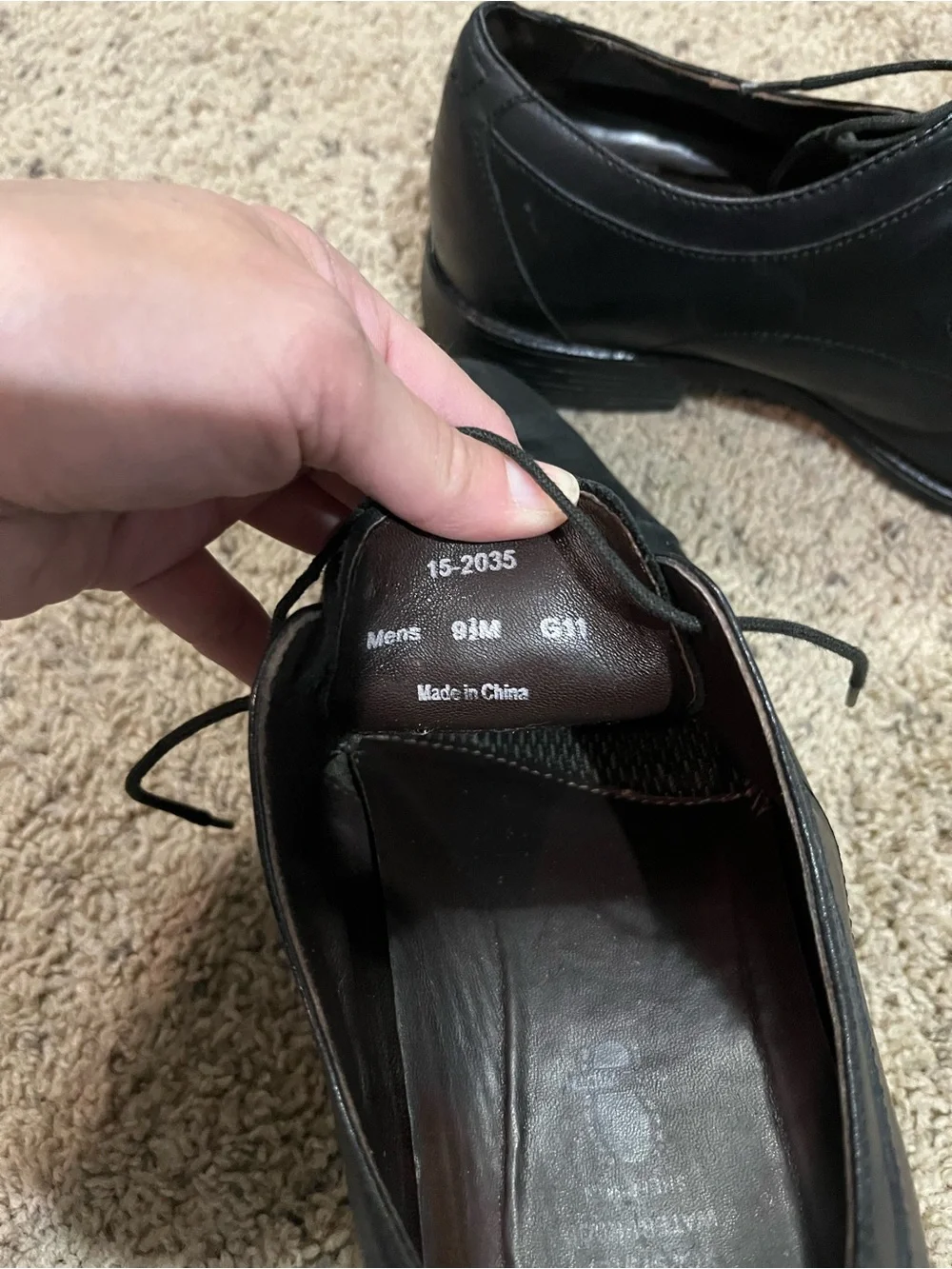 Johnston & Murphy Classicq Black Leather Cap-Toe Oxford Dress Shoes - Men